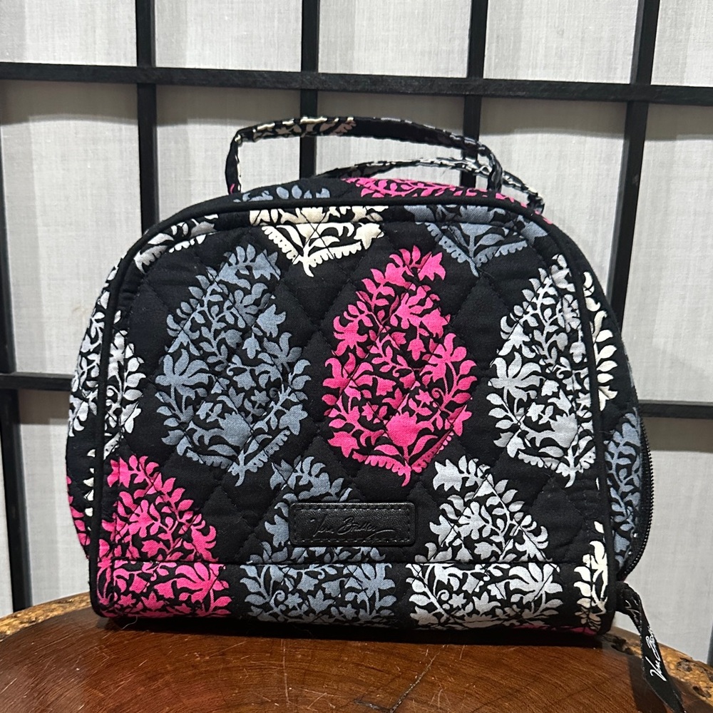 Vera Bradley Northern Lights Cosmetic Black and Pink Women's Bag